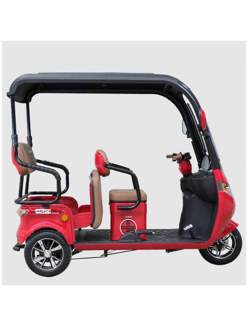 Felix Pro 6 Akülü Elektrikli Motosiklet - Kırmızı