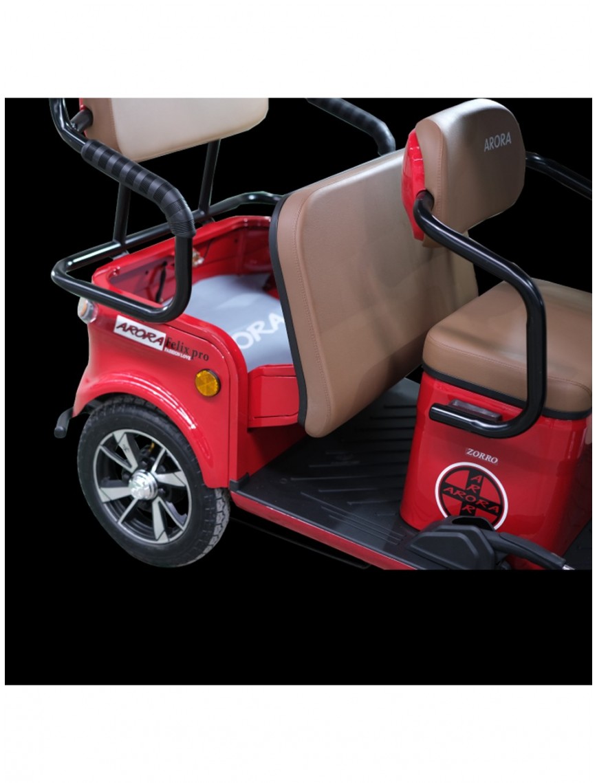 Felix Pro 6 Akülü Elektrikli Motosiklet - Kırmızı