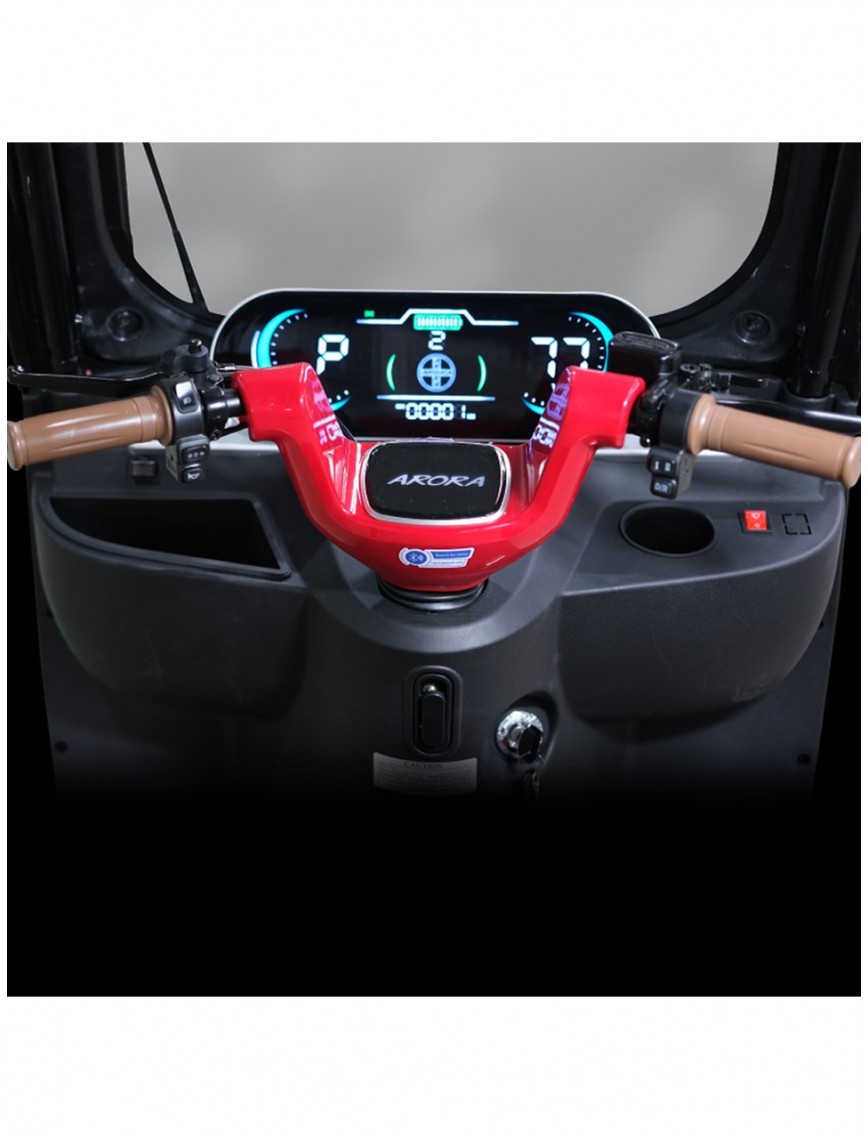 Felix Pro 6 Akülü Elektrikli Motosiklet - Kırmızı
