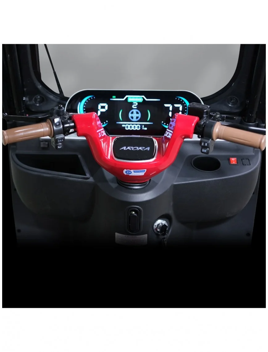 Felix Pro 6 Akülü Elektrikli Motosiklet - Kırmızı